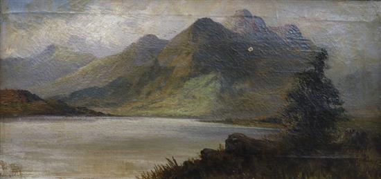 John Bannatyne Loch scene 19 x 39cm.